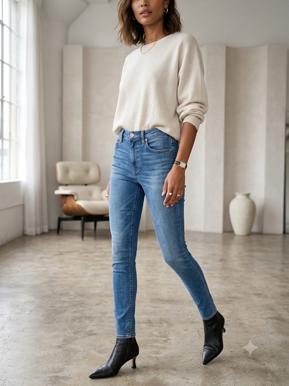 AGOLDE Premium Mid Rise Skinny Jeans Medium Wash Size 29